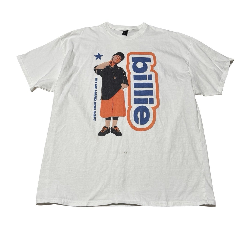 Billie Eilish Hit Me Hard And Soft 2024-2025 Tour T-Shirt Size 2XL 24.5 x 31